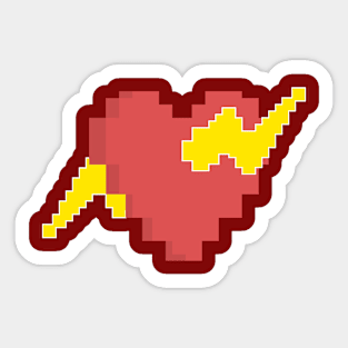 8Bit Heart Sticker